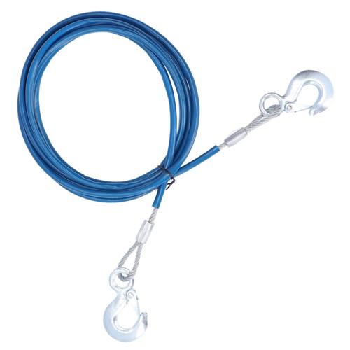 Steel tow rope 10mm hook - 5t,