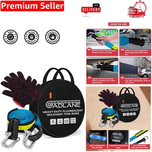 Heavy duty tow rope - tow, with