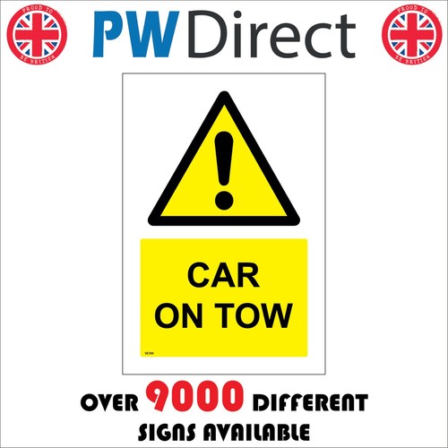 Sign car tow - car, breakdown