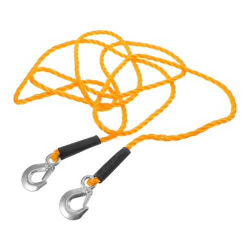 Orange nylon tow rope with - nylon,