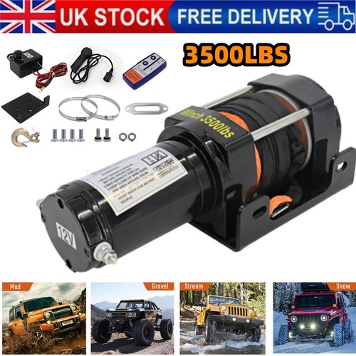 3500lbs electric winch 12v - electric,