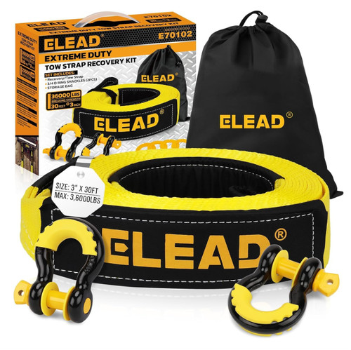 Recovery tow rope - strap, heavy