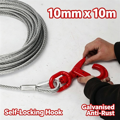 10mm 10m steel winch - 10mm,