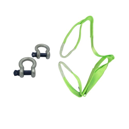 Recovery tow strap with - recovery,