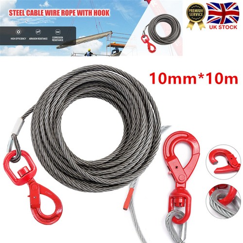 Steel winch cable 10mm - , x