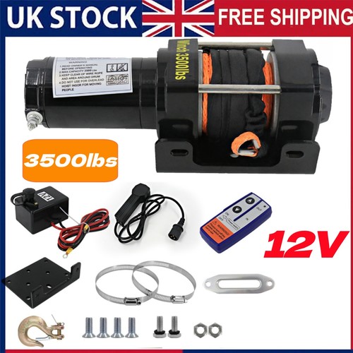 Electric winch 12v - electric, 3500lbs